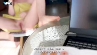 Stepmom explains to her stepson the intimate parts of a woman