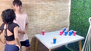 A game between stepbrothers ends up in a hot sex session