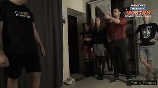 A gangbang in the classroom with sexy teachers and students is pretty cool