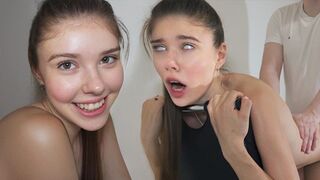 Cute teen gets her pussy full of sticky cum