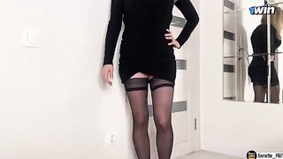 My stepmom checked my cock after our talk, it was a surprise