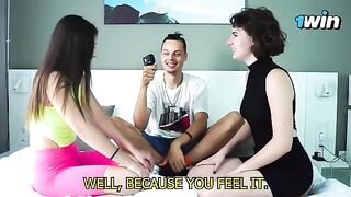 A lesbian game show with a twist, guess the body part challenge