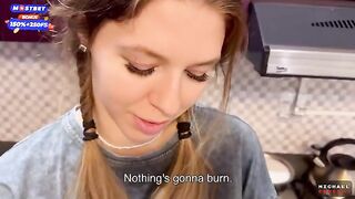 A flatmate-girl is not against fucking in the kitchen from time to time