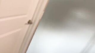 Spying on the sexy Goth step sister with big natural tits
