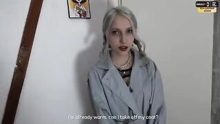 A random girl frightened me, but turned out to be a nympho