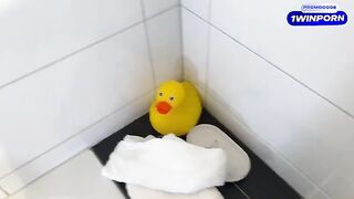 My stepmom caught me jerking off in the bathtub, and she didn’t mind