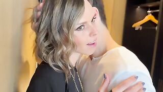 A wife got fucked by two cocks after a night out