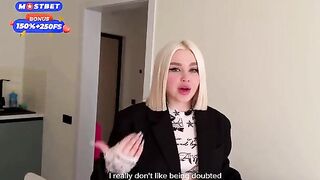 A disgruntled neighbor gets fucked hard by the hot blonde
