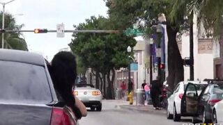The guy was fucked with two whores in his car, it was awesome