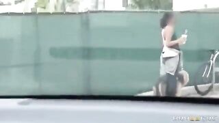 The guy was fucked with two whores in his car, it was awesome