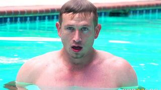 I wanted to soak up some sun and got fucked by the pool