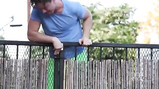 The neighbor guy fucked our extra-hot busty brunette with natural tits
