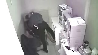 A girl was photographed having sex at her workplace by a hidden camera