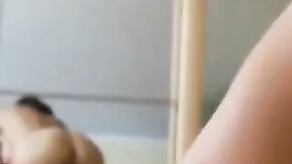 The couple has sex and the girl demonstrates her suction skills