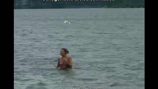 Outdoor sex of Russian students, who fucked without interruption in a group