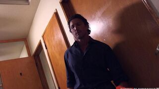 Babe gets a dick in her pussy in the bar - Eponer