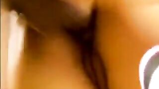 Two guys fucked sexy Asian in her house
