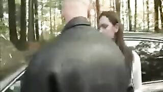 A man fucked a girl on the car’s bonnet