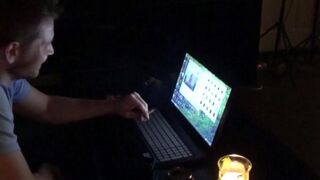 A wife gets horny after watching a porn video