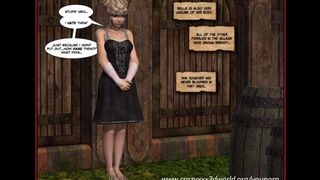 Lesbian lovers enjoy fun time with comic strip number 91