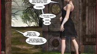 Lesbian lovers enjoy fun time with comic strip number 91