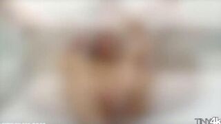 A fat guy with a big cock fucks a girl with braces