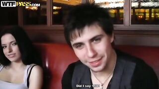 A young girl was picked up by Russians in the cafe toilet and had sex