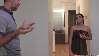 Babe with cancer fucks gently on the bed to avoid overexcitement
