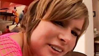 This sister is ready to give her brother and his friend ass