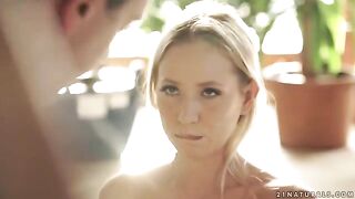 A husband gently fucked his wife Kiara Lord on horseback