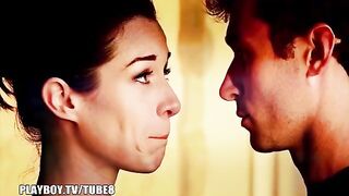 Romantic sex near a flaming fireplace with hot teen