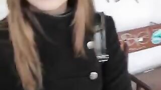 A girl was picked up at the bus stop and fucked on the bonnet