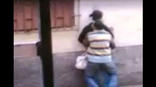 I wanted to fuck right on the street doorsteps