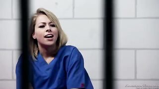 Two girls licked each other in the prison cell
