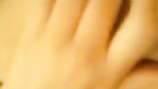 A beautiful and juicy girl got her pussy wet after a great finish on the bed