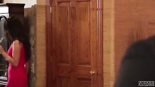 Two sisters are giving blowjob to a friend in the bathroom