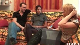 The girl quickly figured out that they wanted sex from her