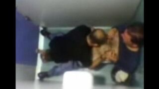 The camera in the toilet caught some intense action, wow!