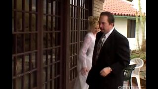 The bride is fucking with another guy instead of her husband