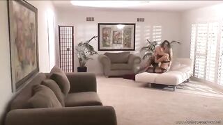 A couple of mature lesbians have their fun moment in the bedroom