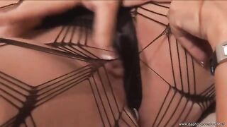 A couple of mature lesbians have their fun moment in the bedroom