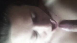 A warm welcome and a blowjob are the best for a guest in the house