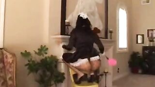 The husband fucked the housekeeper while his wife was at work