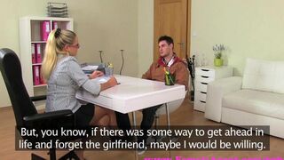 A blonde actress came to casting for the first time in her life on the couch