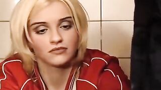 A girl had sex accidentally in the washer in the toilet