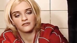A girl had sex accidentally in the washer in the toilet