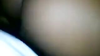 A cute girl has sex with her boyfriend, showcasing her tight crotch in action