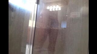 A man washes himself in the shower, but there’s a camera watching