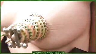 Piercing the labia with needles is a popular trend now