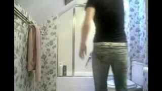 I peed in the toilet and a girl appeared to me there
